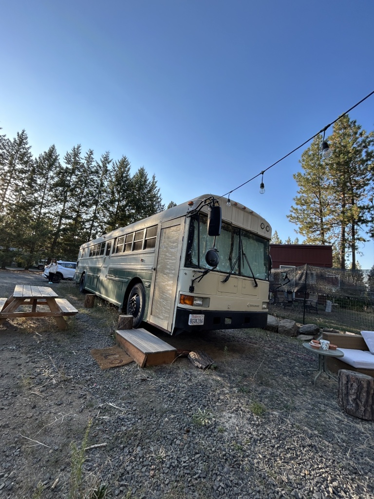Sleeping in a School Bus – Skoolie Airbnb near Spokane, Washington